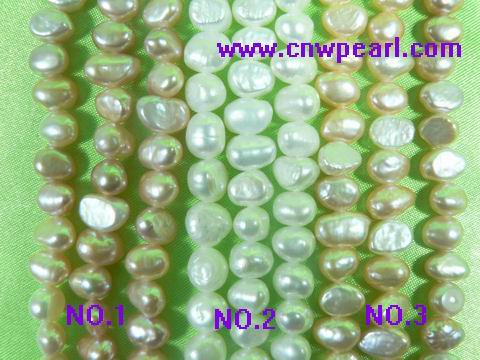6-7mm nugget freshwater pearl strands